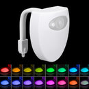 16 Colors Backlight For Toilet Bowl With Pir Motion Sensor Battery Operated
