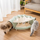 Pet Dog Cat Tunnel Bed Soft Cushion Winter Warm Kennel Mat Pad Blanket
