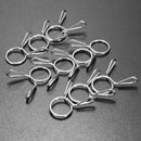 50pcs 10mm Fuel Line Hose Tubing Spring Clips Clamps For Motorcycle ATV Scooter