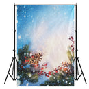 5X7ft Christmas Snow Vinyl Photography Studio Backdrop Photo Background