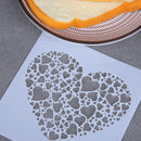 Plastic Cake Foam Spray Template Barista Stencils Decoration Tool Garland M J1C6