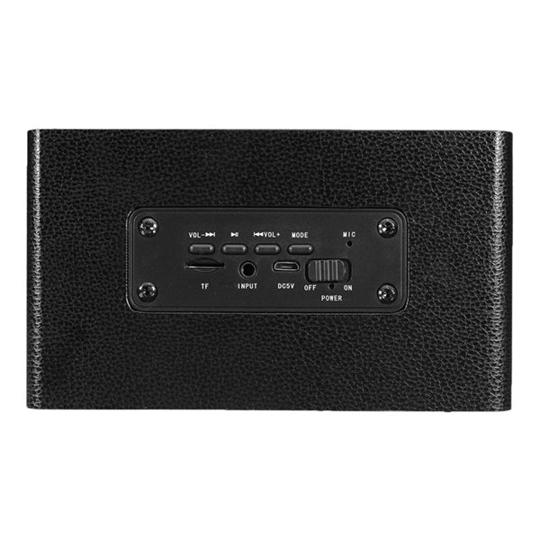 M5 Wooden Dual Driver Unit TF Card AUX FM Radio Stereo Bass bluetooth Speaker With Mic