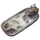 1X(Ceramic Dragon Censer Home Decor Creative Smoke Backflow Incense Burner