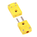 Panel Mount K-type Thermocouple Miniature Female Male Plug Connector