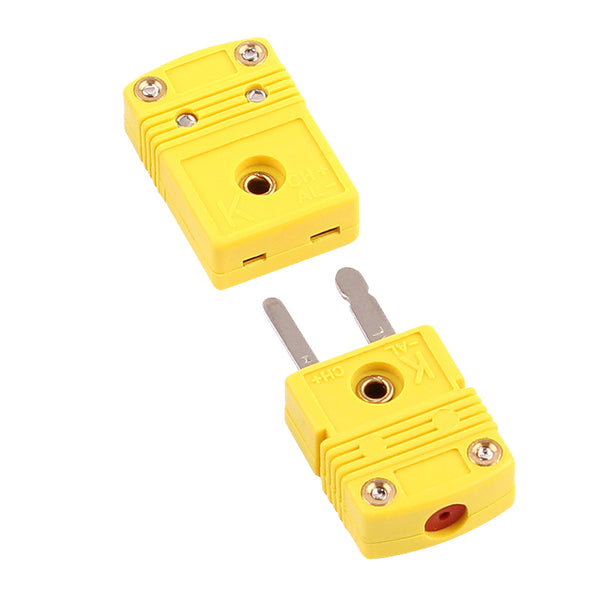 Panel Mount K-type Thermocouple Miniature Female Male Plug Connector