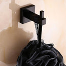 1X(Wall Hooks,Modern Pure Black Design Wall Mounted Stainless Steel Wall Ho