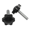 Suleve M8TS1 10Pcs M8 30mm Star Shape Head Thread Knurled Thumb Screw Clamping Grip Knob Screw