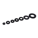 Nylon Flat Round Plastic Washer M2 M2.5 M3 M4 M5 M6 M8 Assortment Kit Black P9T3