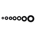Nylon Flat Round Plastic Washer M2 M2.5 M3 M4 M5 M6 M8 Assortment Kit Black P9T3
