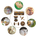 1X(5 Pcs Natural Wooden Playing Chewing Toys For Small Animal Hamster Gerbi
