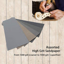 20Pcs Wet Dry Sandpaper, High Grit 1000/2000/3000/5000/7000 Sandpaper Sheet