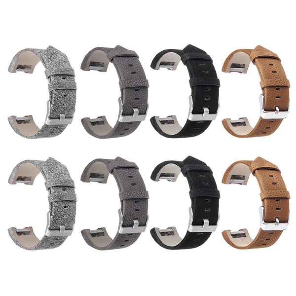 Colorful Strap Leather Watch Band Interchangeable Smart Watchbands For Fitbit Charge 2