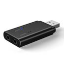 Bakeery 2 in 1 Wireless bluetooth 4.2 Receiver Transmitter HiFi Sound USB to Dual 3.5mm Audio for Earphone Speaker TV Computer