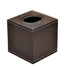 1X(Square Pu Facial Tissue Paper Holder Box Durable Cowhide Pattern Tissue