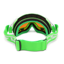 Motorcycle Racing Ski Goggles Uv Protection Anti Fog Green Frame