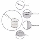 1X(4Pcs Of Set Mini Round Fries Basket Oil Strainer French Fries Chef Kitch