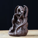 1X(Ceramic Backflow Incense Burner Censer Home Decor Dragon Incense Holder