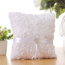 1X(Bride To Be Wedding Ring Pillow For Wedding Decoration 20X20Cm Rose Hear
