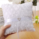1X(Bride To Be Wedding Ring Pillow For Wedding Decoration 20X20Cm Rose Hear