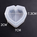 Diamond Heart Shaped Silicone Jewelry Mold Handcraft Epoxy Tools For Making