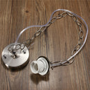1M E27/E26 Ceiling Rose Chain Pendant Chandelier Light Lamp Bulb Holder Socket