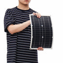50W 18V Mono Solar Panel Dual USB 12V/5V DC Monocrystalline Flexible Solar Charger For Car RV Boat Battery Charger Waterproof