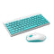 Ultra Silent Thin 2.4GHz Wireless Small Keyboard and Mouse Set Kit for Desktop Notebook