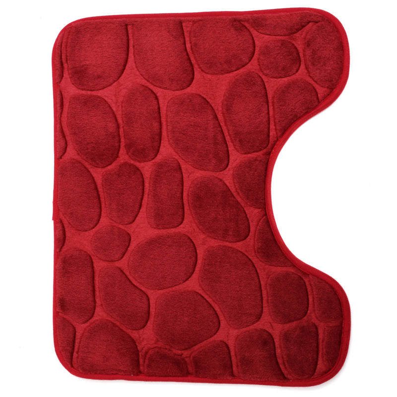 Luxury Foot 3 Piece Toliet Seat Covers Small Bath Mat Set Pedestal Mats & Seat Covers Set Anti Slip