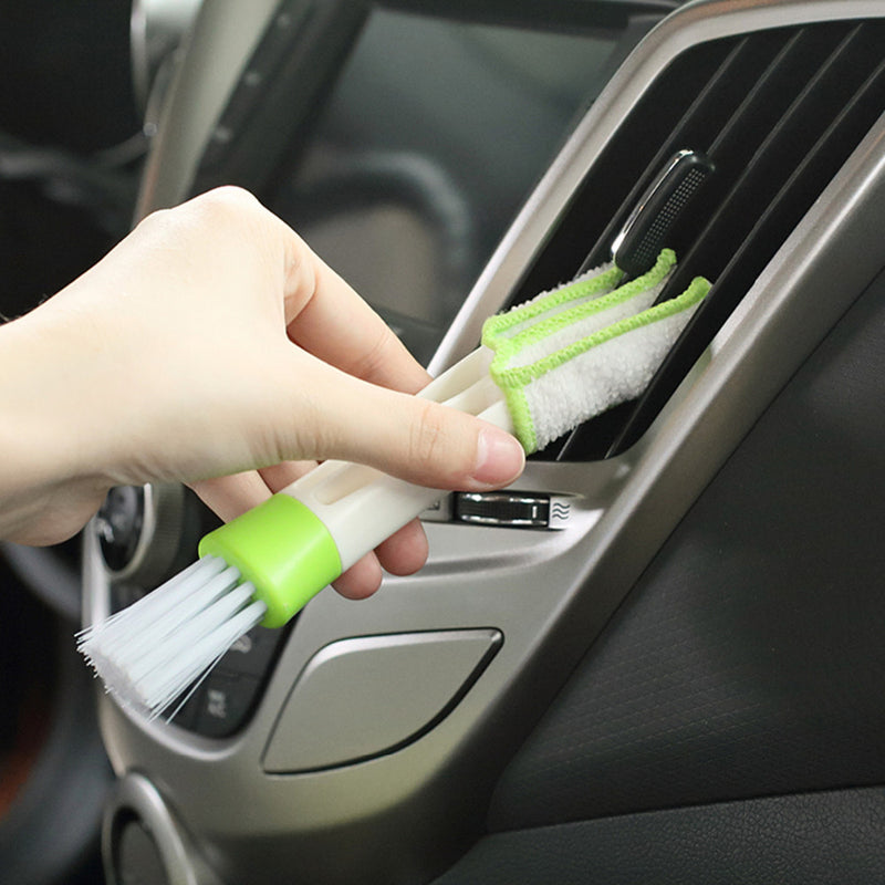 Multi-function Double Head Dust Cleaning Brush Shutter Window Blinds Car Air Conditioning Vent Clean