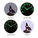 Wall Clock Night Light Function,12-Inch Silent Non-Ticking Quartz Decorativ