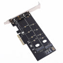 1X(Dual M.2 Pcie Adapter, M2 Ssd Nvme (M Key) Or Sata (B Key) 22110 2280 22