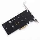 1X(Dual M.2 Pcie Adapter, M2 Ssd Nvme (M Key) Or Sata (B Key) 22110 2280 22