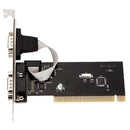 New 2 Ports Pci To Com 9Pin Serial Port RS232 Expand Riser Card Adapter TX3
