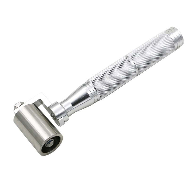 40mm Decorative Roller Paint Stainless Steel Flat Pressure Roller Wallpaper Apply Hand DIY Tools Platen Roller Wheel Bearing Brush