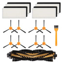 1X(8 Brushes + 4 Hepa Filters + 1 Main Brushes For Ecovacs Deebot N79 N79S