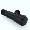 1X(Black Paint Sink Valve Stainless Steel Valve Tap Hot And Cold Universal