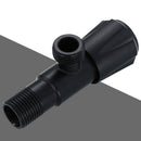 1X(Black Paint Sink Valve Stainless Steel Valve Tap Hot And Cold Universal