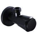 1X(Black Paint Sink Valve Stainless Steel Valve Tap Hot And Cold Universal