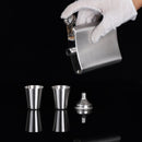 1X(Portable 8 Oz Stainless Steel Hip Flask Pocket Drinkware Flagon Gift Pac