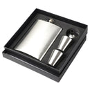 1X(Portable 8 Oz Stainless Steel Hip Flask Pocket Drinkware Flagon Gift Pac
