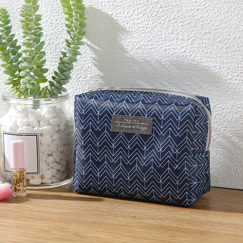 Fashion Portable Purse Travel Wash Bag Toiletry Sweet Floral Cosmetic Bag O T6G4