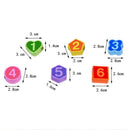 Wooden Toys Colorful 12 Digital Clock Toys Digital Geometry Cognitive Match