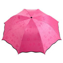 New Lady Princess Magic Flowers Dome Parasol Sun/Rain Folding Umbrella Prai L7U4