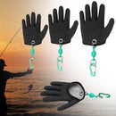 1 Pcs Fishing Glove Safety Magnet Release Keychain Fishing Right Hand Protection Gloves