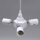 4 In 1 E27 Adjustable Socket Lamp Base Holder Ceiling Pendant Adapter AC100-240V