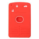 Car Key Case Cover Silicone 3 Buttons Smart Card Key Case Cover FOB For Mazda
