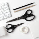2pcs Titanium-plated Scissors Black Sharp Sets Non-slip Tools Kit