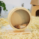 1X(Hamster Wheel Small Pet Running Wheel Wood Jogging Hamster Mouse Running