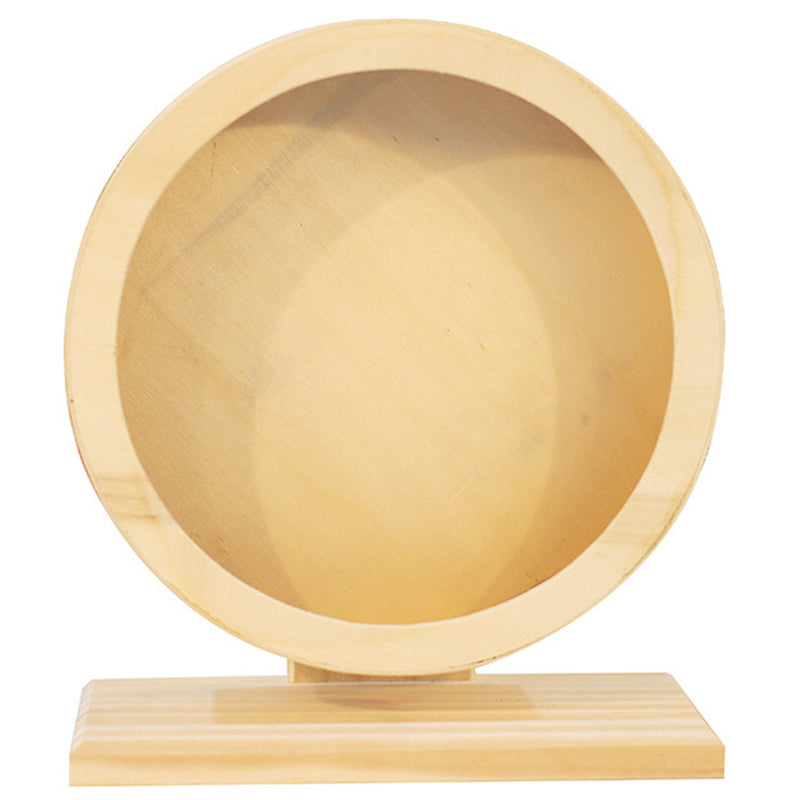 1X(Hamster Wheel Small Pet Running Wheel Wood Jogging Hamster Mouse Running