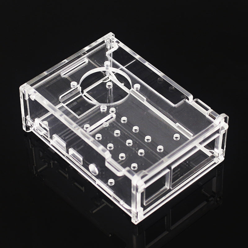 Transparent Acrylic Case Shell for Install 3.5-inch Display Suit Raspberry Pi 4B